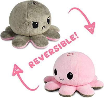 Cina TeeTurtle - The Original Reversible Octopus Plushie - Love + Hate - Cute Sensory Fidget Stuffed Animals That Show Your in vendita