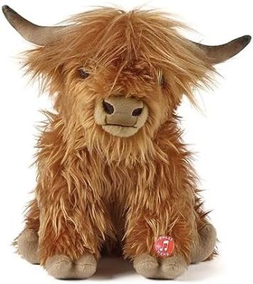 China Brown Stuffed Animal | Farm Toy with Sound | Soft Toy Gift for Kids | Naturli Eco-Friendly Plush | 9 Inches for sale