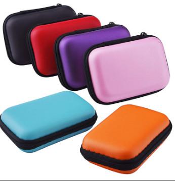 China Pu de Oortelefoon Dragende Zak van EVA Hard Cases Knitted Fabric van de Leerritssluiting Te koop