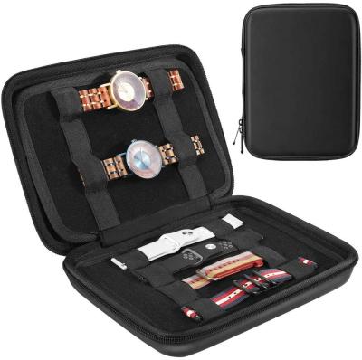 China CE 1680D Polyester EVA Watch Carry Case Silk Screen Print Logo for sale