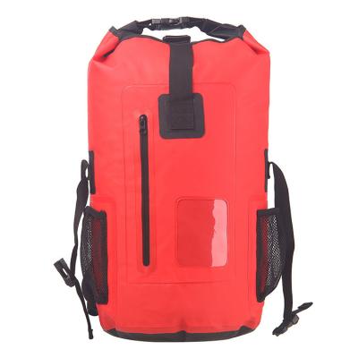 China Wasserdichter PVC-Planen-Strand-Taschen-Rucksack im Freien zu verkaufen