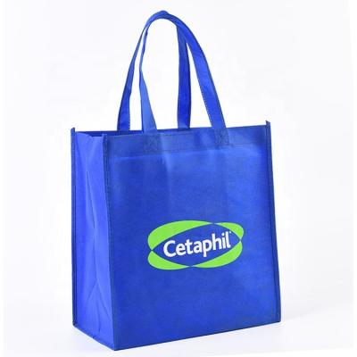 China Bolsos de compras reutilizables de la tela no tejida Tote Grocery Bag 100-160gsm en venta