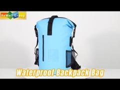 Flexible Waterproof Backpack Bag PVC Tarpaulin Lightweight For Outdoor