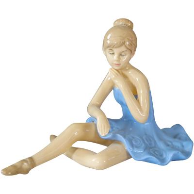 China Wholesale Artificial Christmas Gift Home Decor Vintage Style Artware Ballet Girl for sale