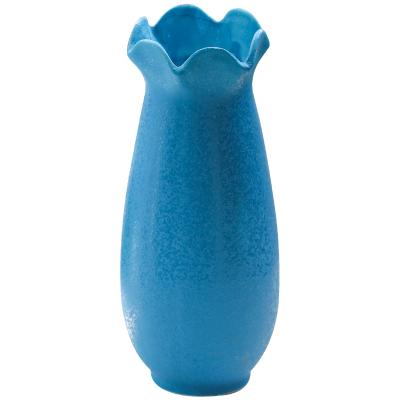 China Office/home mall//hotel china supplier cheap blue ceramic flower vase for home decor for sale