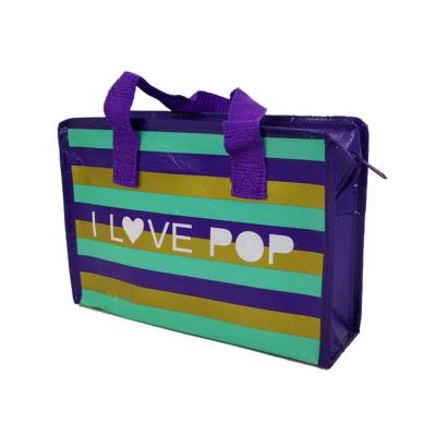 China 100% Eco-friendly printed non woven laminated small zipper bags with zipper for sale