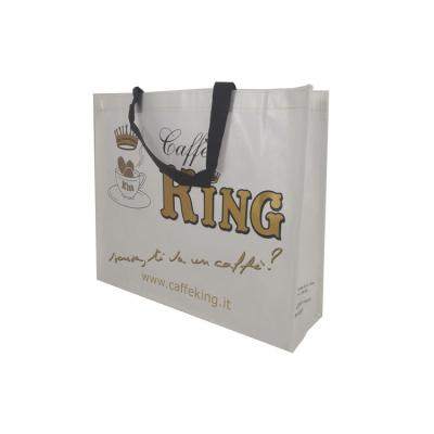 China 100% eco-friendly white color laminated non woven tote bags with logos factory direct sale for sale