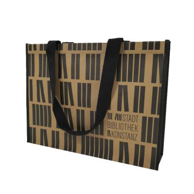 China 100% New Design Eco-friendly Gift Custom Logo Brown Foldable Kraft Paper High Quality Shopping Bags for sale