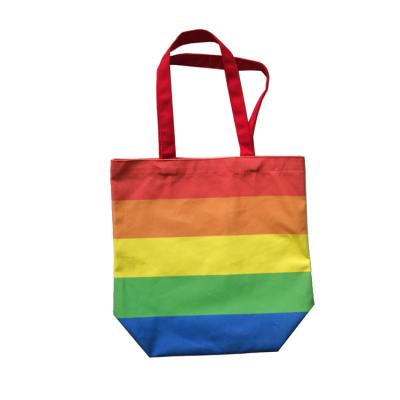 China 100% Recycle Promotional Hot Sale To Recycle Custom Size To Handle Colorful Cotton Canvas Tote Bag for sale