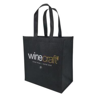 China 100% Recycle Eco Friendly Manufacturer Best Seller 6 Bottle Non Woven Wine Bag for sale