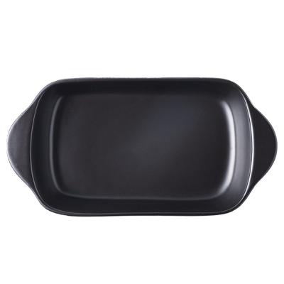 China Viable Household Matte Ceramic Rectangular Baking Tray Multifunctional Viable for sale