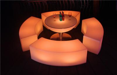 China Colored Garden LED Bar Furniture Glowing 120×43×43CM LED Pub Table For Rental for sale