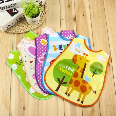 China Eco - Friendly Custom Printed Baby Waterproof Apron for sale