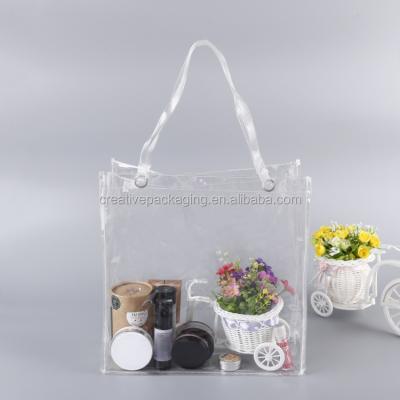 China Eco - Friendly Custom Design Clear PVC Beach Bag With Logo for sale