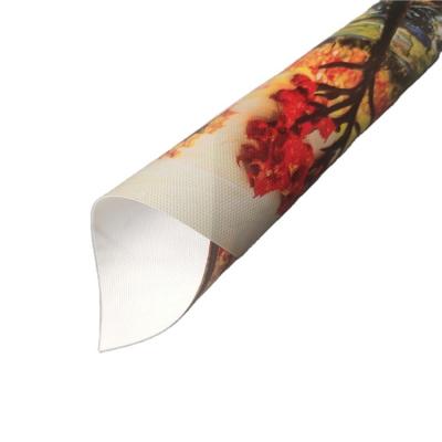 China Polyester Art Canvas Roll Blank White Glossy Shiny Material For Printing for sale