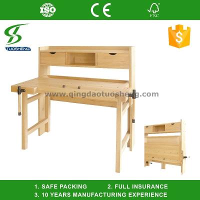 China DIY Enthusiasts and Professionals High Quality Beech Folding Wooden Workbench WB009 for sale