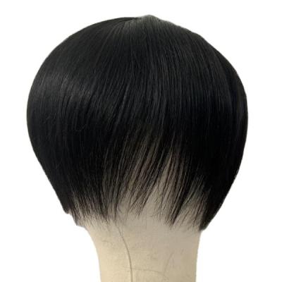 China 100% tech manufacture 6inch 100% unprocessed high end unprocessed man hair Topper for sale