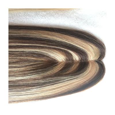 China 100% Natural Unprocessed Women Hairpiece Full Coverage Dark Dark Hairpiece for sale