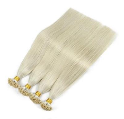 China 100% Custom Unprocessed High Quality U Tip Human Hair Extensions / Nail Tip Double Weft Keratin Weft Hair for sale