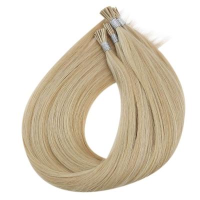 China 100% unprocessed high quality durable using various cuticle aligned i tip keratin hair for sale