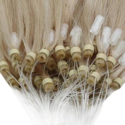 China cuticle pulled 100% unprocessed custom made high quality suitable prices double aligned Ring Hair Weft Micro Extension for sale