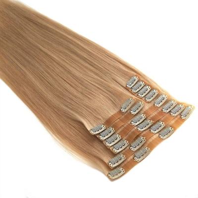 China 100% unprocessed low price guaranteed quality over 90% cuticles in the same direct PU clip in hair extensions for sale