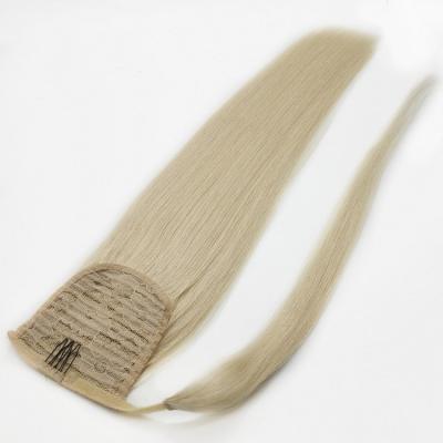 China 100% unprocessed unique design hot selling top quality cuticle lined other kind ponytail hair for sale