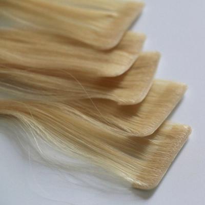 China 100% unprocessed cost effective price new cuticle type aligned tape 100% invisible russian hair for sale