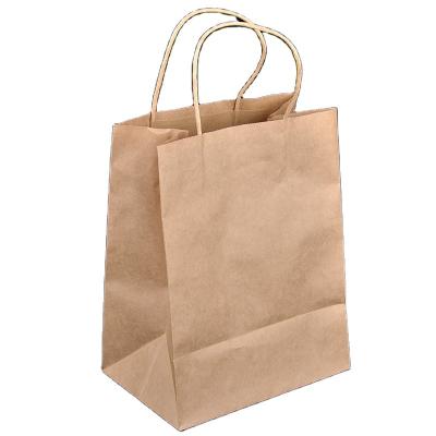 China Disposable 120gsm Brown Kraft Paper Bag for sale