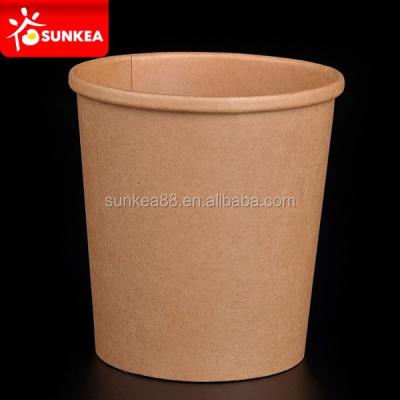 China 800ml 32oz Disposable Packaging Paper Soup Cup With Paper Lid for sale