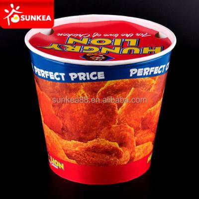 China Fast food 46oz disposable take away wholesale paper printing fried chicken box for sale