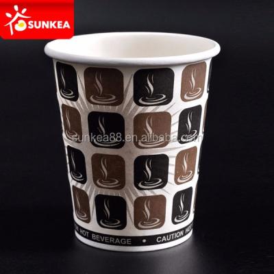 China Biodegradable 8oz Custom Printed Vending Machine Paper Hot Cups With High Heat Resistance for sale