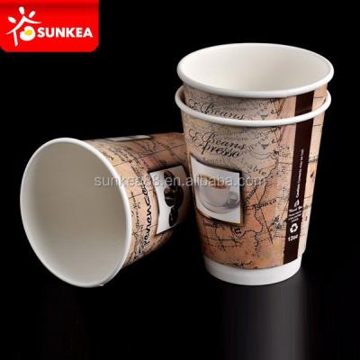 China Double Wall Coffee Paper Cup Biodegradable Disposable Wholesale Buyer for sale