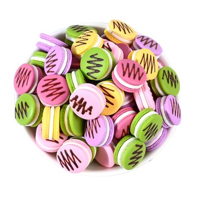 China 100Pcs Simulation Food Flatback Resin Cabochon Kawaii Macaron Scrapbooking Accessories DIY Accessories Phone Decoration Craft 10*19mm for sale