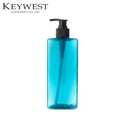 China Personal Clear Empty Pet Shampoo Bottle Packaging Skin Care Plastic Bottle With Pump Dispenser for sale