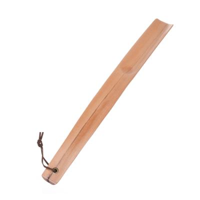 China Convenient Custom Wooden Hotel Long Handle Shoe Horn for sale