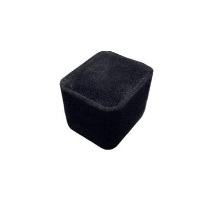 China Black Velvet Velvet Earring Box For Velvet Jewelry Packaging Box for sale