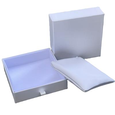 China Ring Packaging Customized Drawer Luxury Paper Jewelry Box And PU Leather Pockets for sale