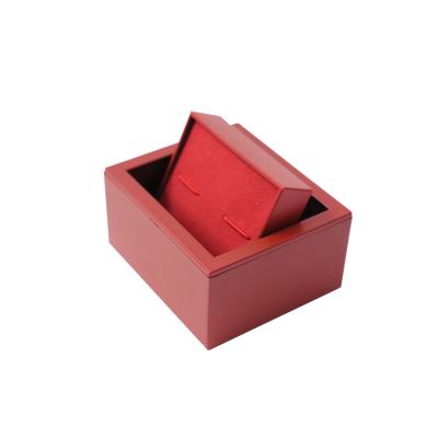 China Creative Plastic Box Explosion Fashion 360 Rotation Cufflink Box for sale