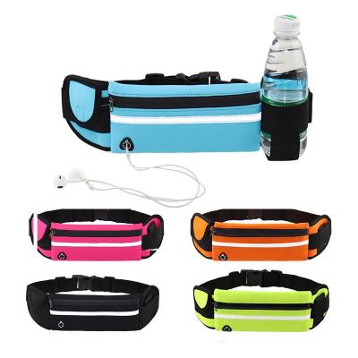 China Waterproof Portable Water Bottle Stealth Bag Storage Yoga Water Proof Parade Waist Bag Reflective Waist Bag for sale