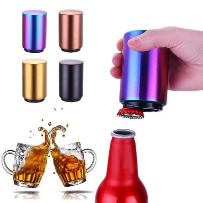 China Automatic Beer Bottle Opener Home Stainless Steel Restaurant Kitchen Beer Bottle Opener Bar KTV Corkscrew for sale