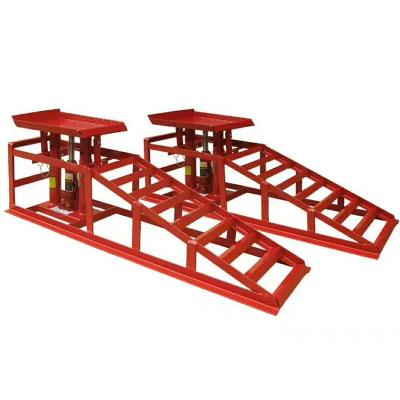 China Steel Car Lift Ramp Tilting Car Lift With 5T Jack for sale