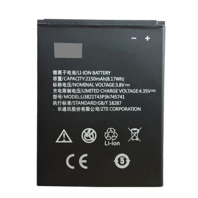 China 100% Original Mobile Phone Replacement Li3821T43P3h745741 Mobile Phone For ZTE Battery 2150mah for sale