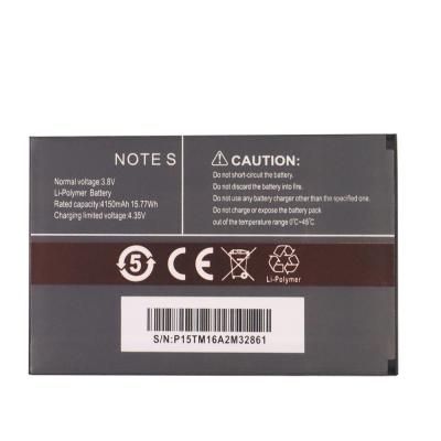 China High Quality Cell Phone Ansheng Mobile Phone 4150 New Mah Li-Polymer Battery For Cubot Note S for sale