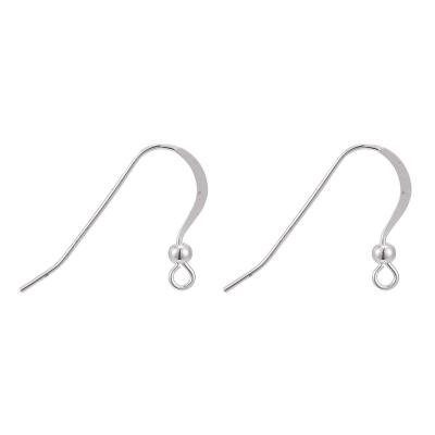 China Pandahall TRENDY 22mm 925 Sterling Silver Earring Hooks For DIY for sale