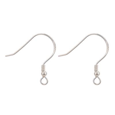 China TRENDY pandahall cut out with 925 platinum 925 Sterling Silver Hooks Earrings for sale