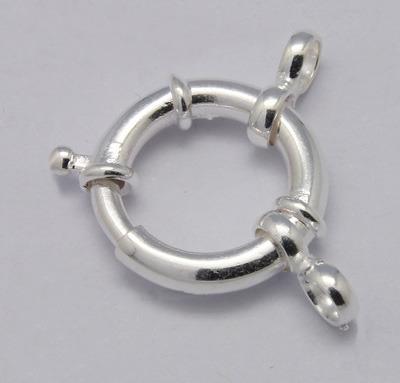 China Lobster Claw Clasps 925 Sterling Silver Spring Rings Clasps from Pandahall 15mm for sale