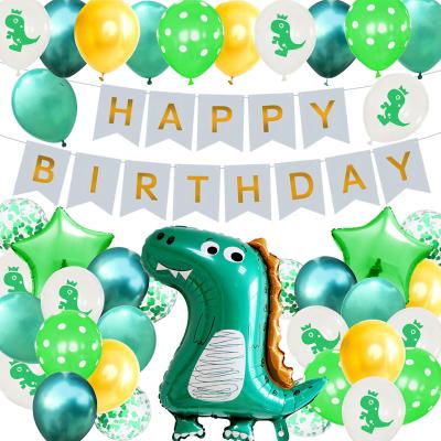 China Dinosaur Birthday Decorations Dinosaur Birthday Decorations Party Decor Set Theme Party Happy Birthday Supplies Balloons Set for sale