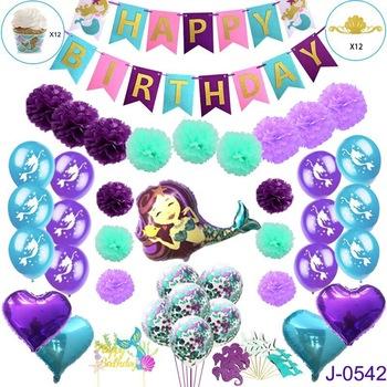 China birthday mermaid party supplies mermaid balloon for birthday party for sale