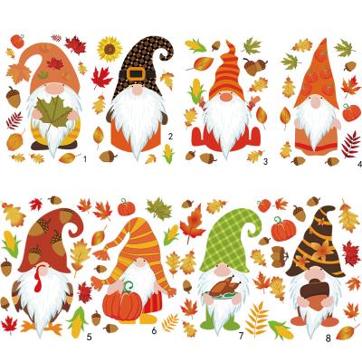 China Hot Luxury Hot Window Sticker Cute Thanksgiving Day Toys Leaves Stickers Festival Decoration Party Gifts Kids Favor Decor Hot Selling 2021 for sale